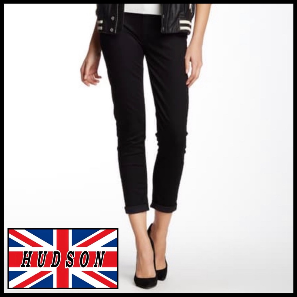 Hudson Harkin Super Skinny Cuff in Blackwash. Size 30.
